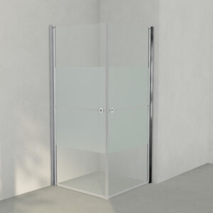 INR Linc Angel Original Dusjhjørne - Krom/Frostet Stripe