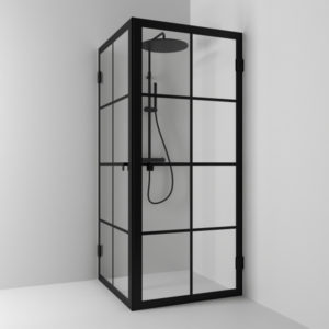 Svedbergs 180° Rista Hjørnedusj m/Industridekor