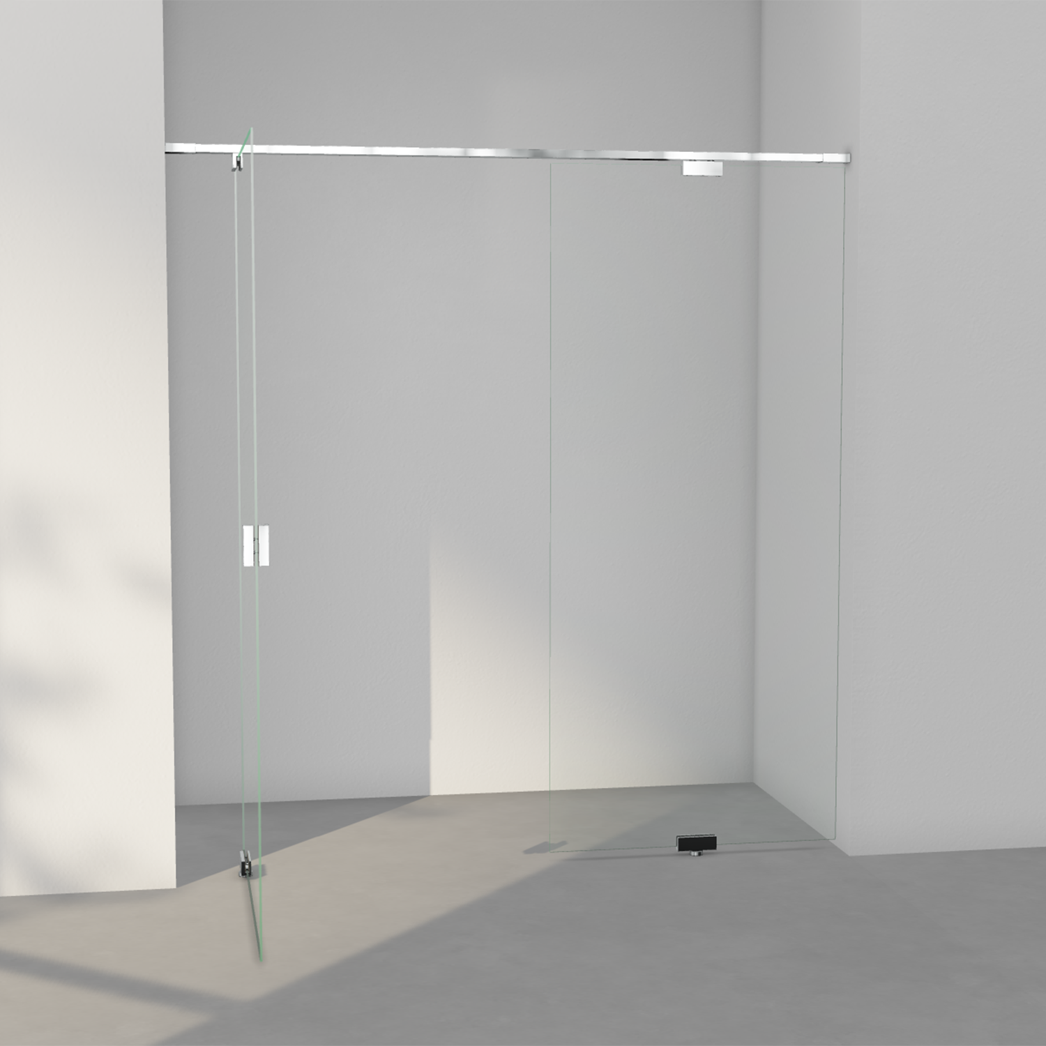 INR Epic 4 Dusjvegg/Dør Nisje - Krom - Bilde 2