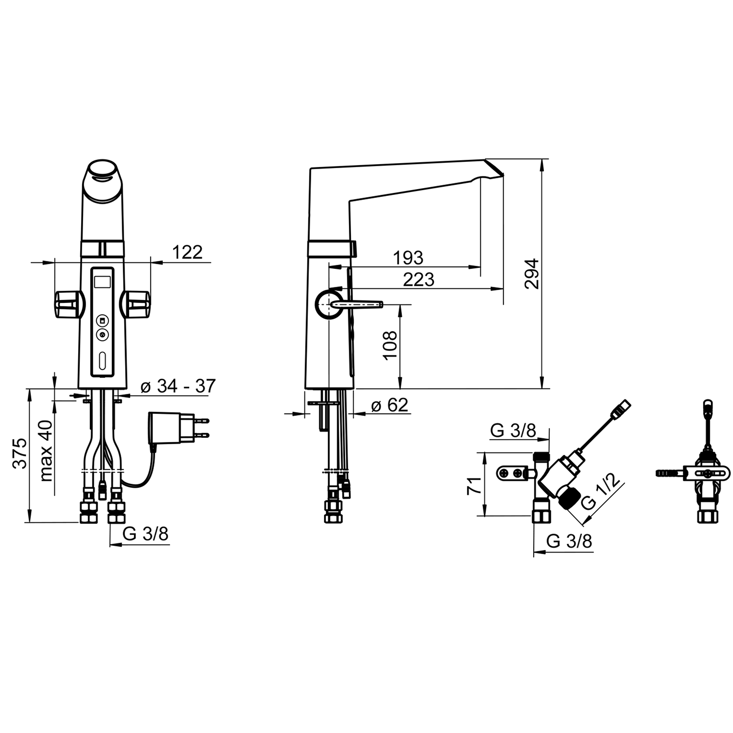 Oras Optima Hybrid 2727F Kjøkkenkran - Bilde 4