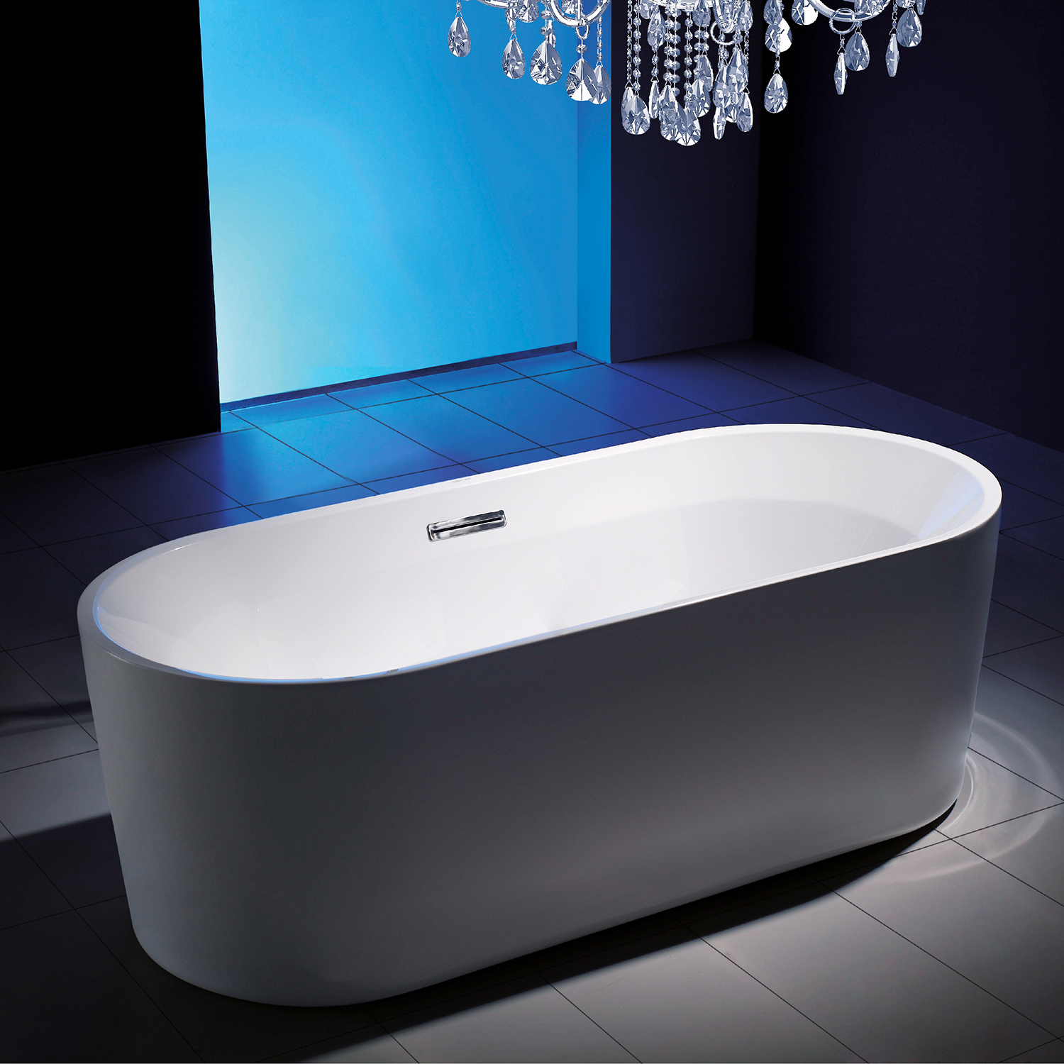 Sanipro Sienna Slim Frittstående Badekar 170 cm