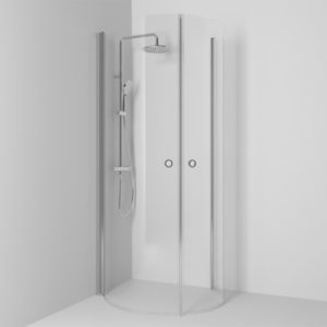 Svedbergs Skoga Hjørnedusj Rund - Krom