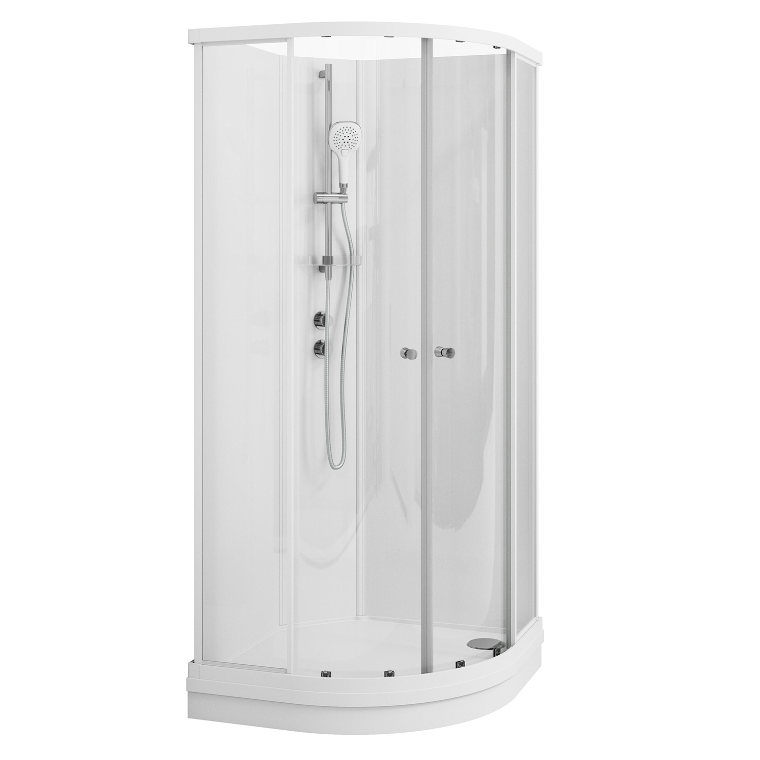 VikingBad Sofia Standard Dusjkabinett - Lav høyde