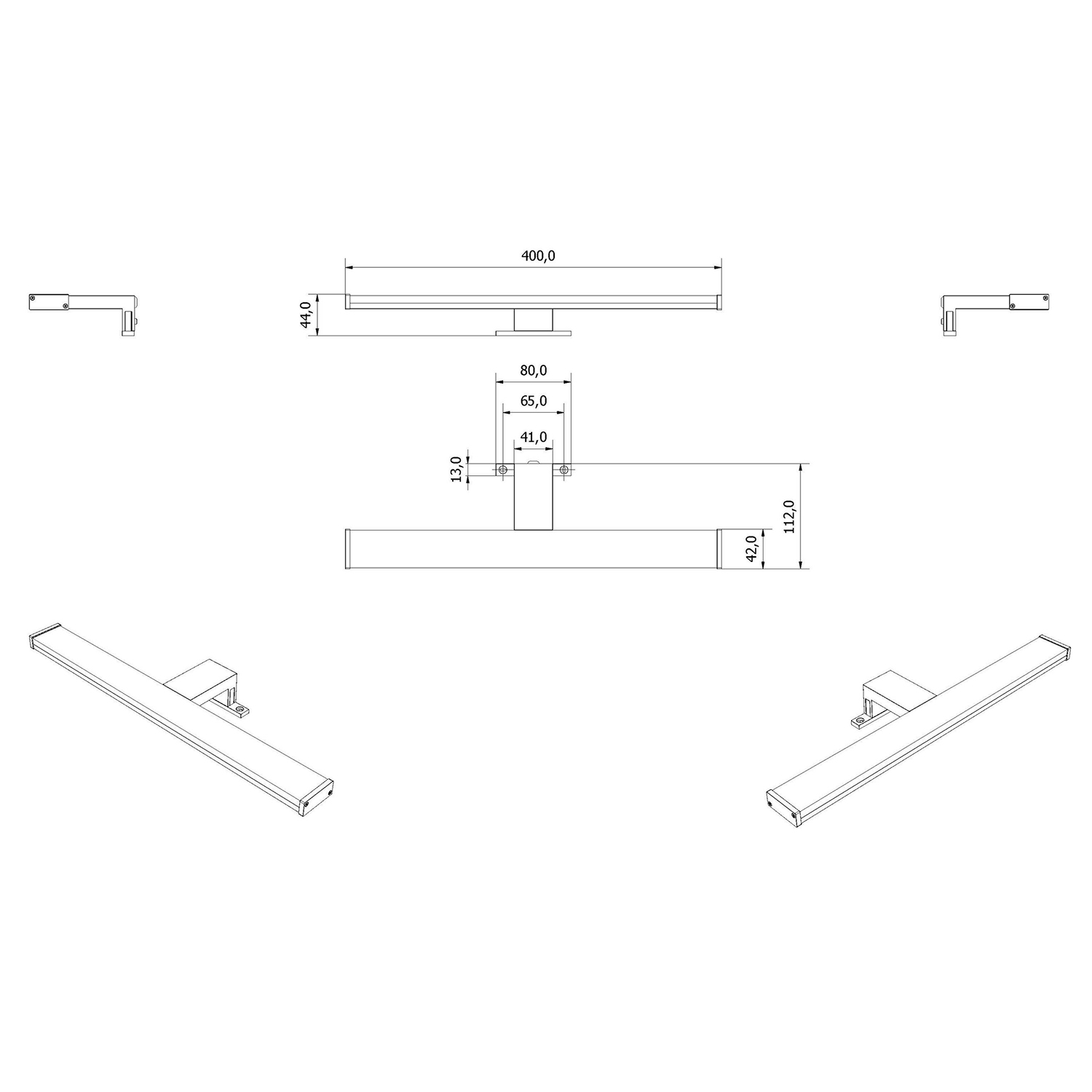 VikingBad Sol Led Lampe til vegg og speilskap - Bilde 3