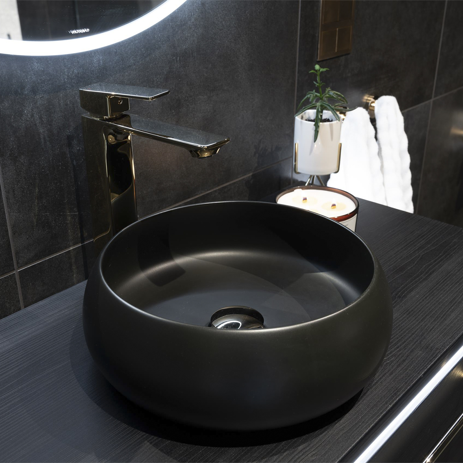 VikingBad Alma Bolleservant - Sort Matt - Bilde 2