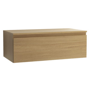 Vedum Flow Underskap/Benk 100 cm - Hvit Eik