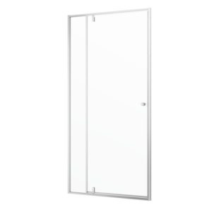 Sealskin Contour Pivotdør med fast del 100 cm - Børstet Stål