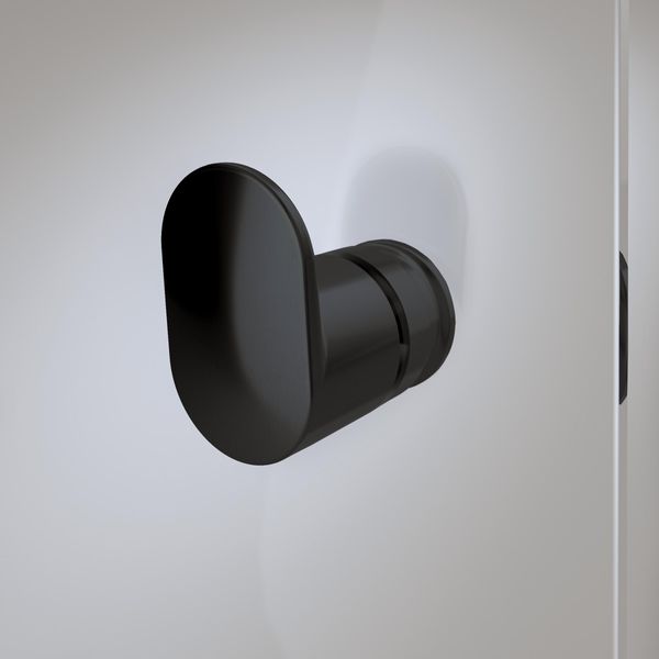 Sealskin Hooked Svingdør med sidevegg 90x90 - Sort Matt - Bilde 3