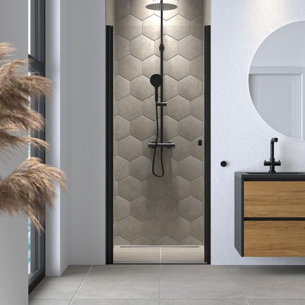 Sealskin Hooked Svingdør 90 cm - Sort Matt - Bilde 2