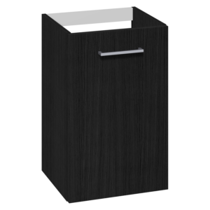 1904 Voss Servantskap Smal m/Dør - Sort Eik