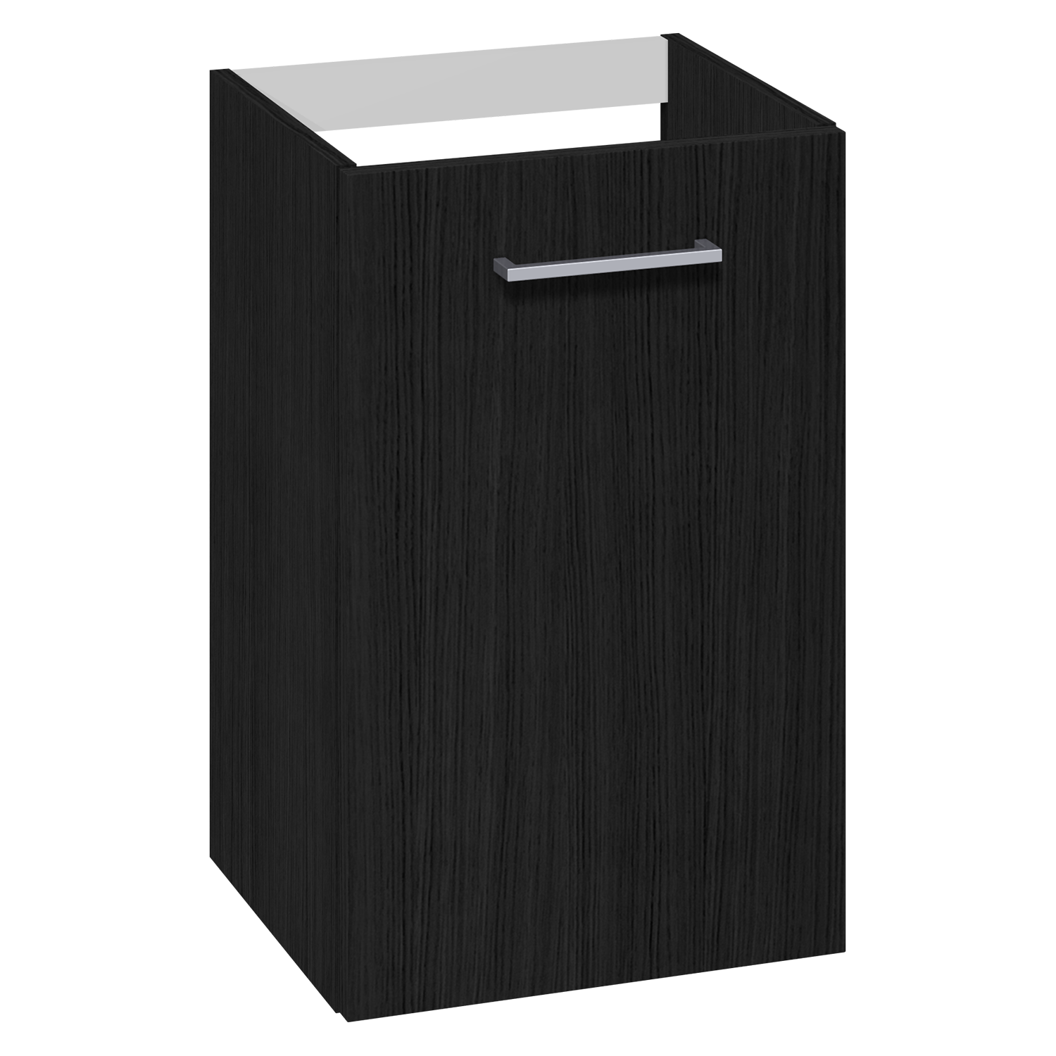 1904 Voss Servantskap Smal m/Dør - Sort Eik