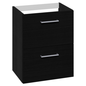 1904 Voss Servantskap Smal m/Skuffer - Sort Eik