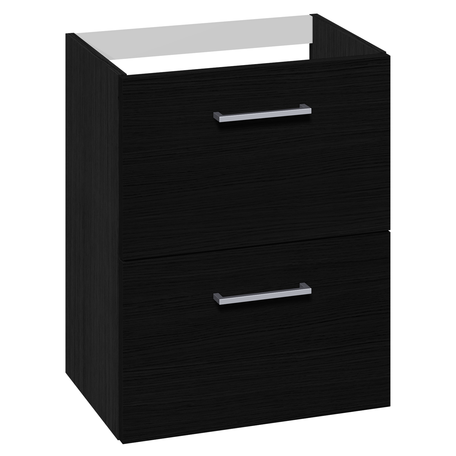 1904 Voss Servantskap Smal m/Skuffer - Sort Eik