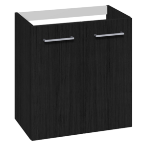 1904 Voss Servantskap Smal m/2 Dører - Sort Eik