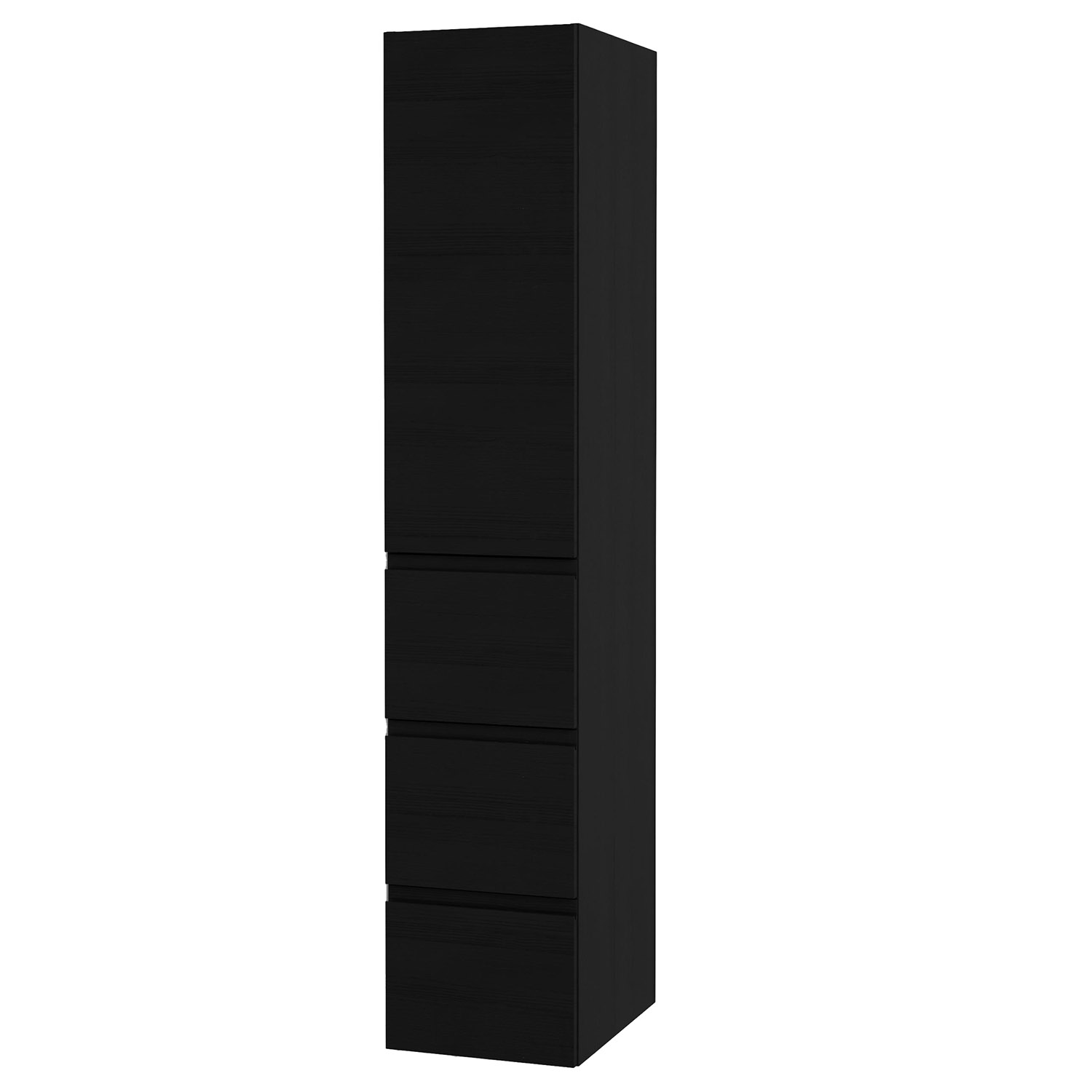 VikingBad Mie Høyskap fingergrep 3S - Sort Eik