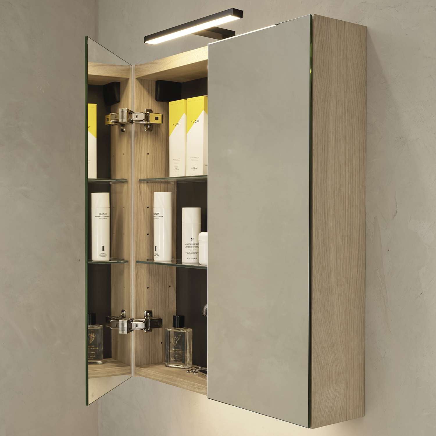 Vedum Stråken Speilskap - Hvit Eik - Bilde 2