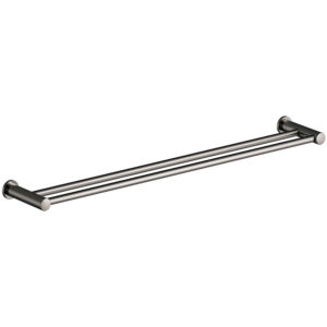 Damixa Håndklestang dobbel 80 cm - Børstet Grafitt