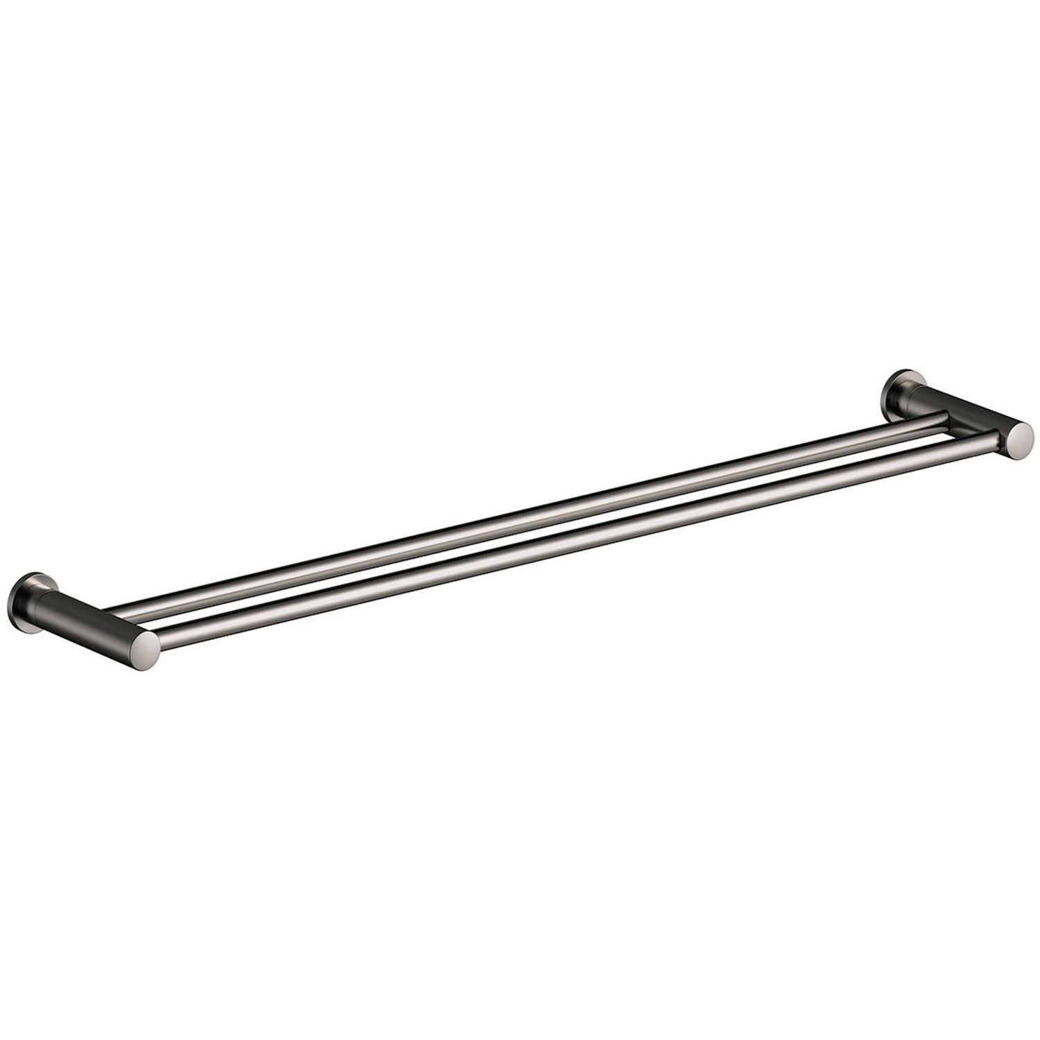 Damixa Håndklestang dobbel 80 cm - Børstet Grafitt