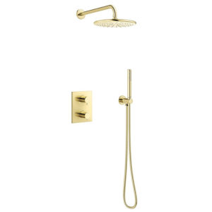 Silhouet Takdusj for innbygging - Messing