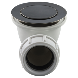 Tapwell 22200 Bunnventil for badekar - Brushed Black Chrome