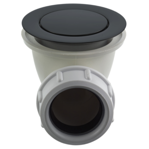 Tapwell 22200 Bunnventil for badekar - Sort Matt