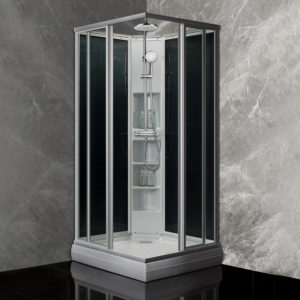 Sanipro Classic Alu Firkantet Dusjkabinett 80x80