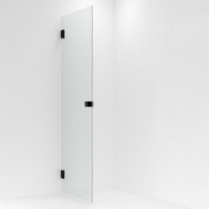 VikingBad Emil Dusjdør - Sort Matt