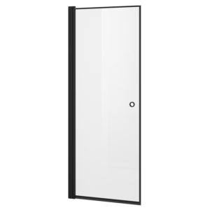VikingBad Liam Dusjdør Laminert Rett - Sort matt