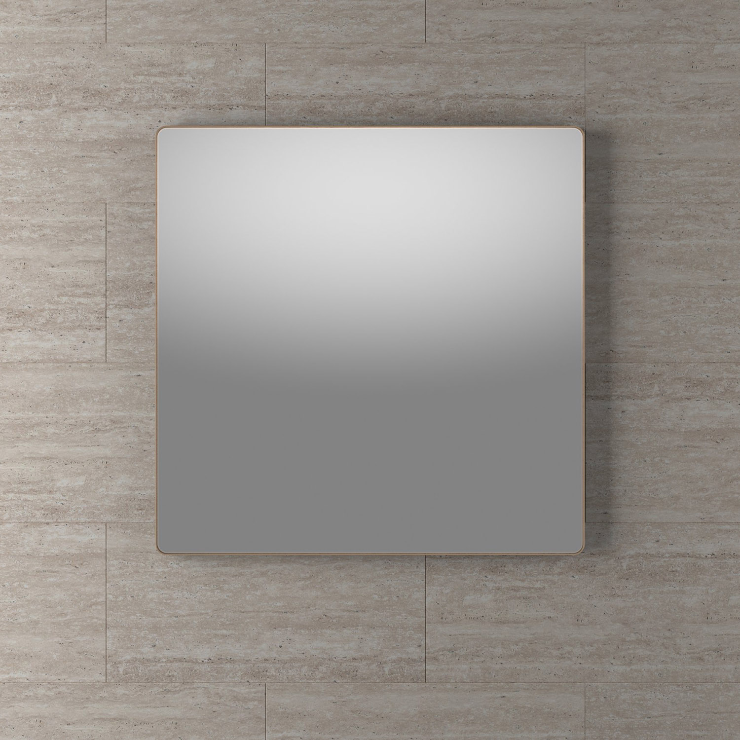 LinnBad Øyri Speil - Messing Ramme