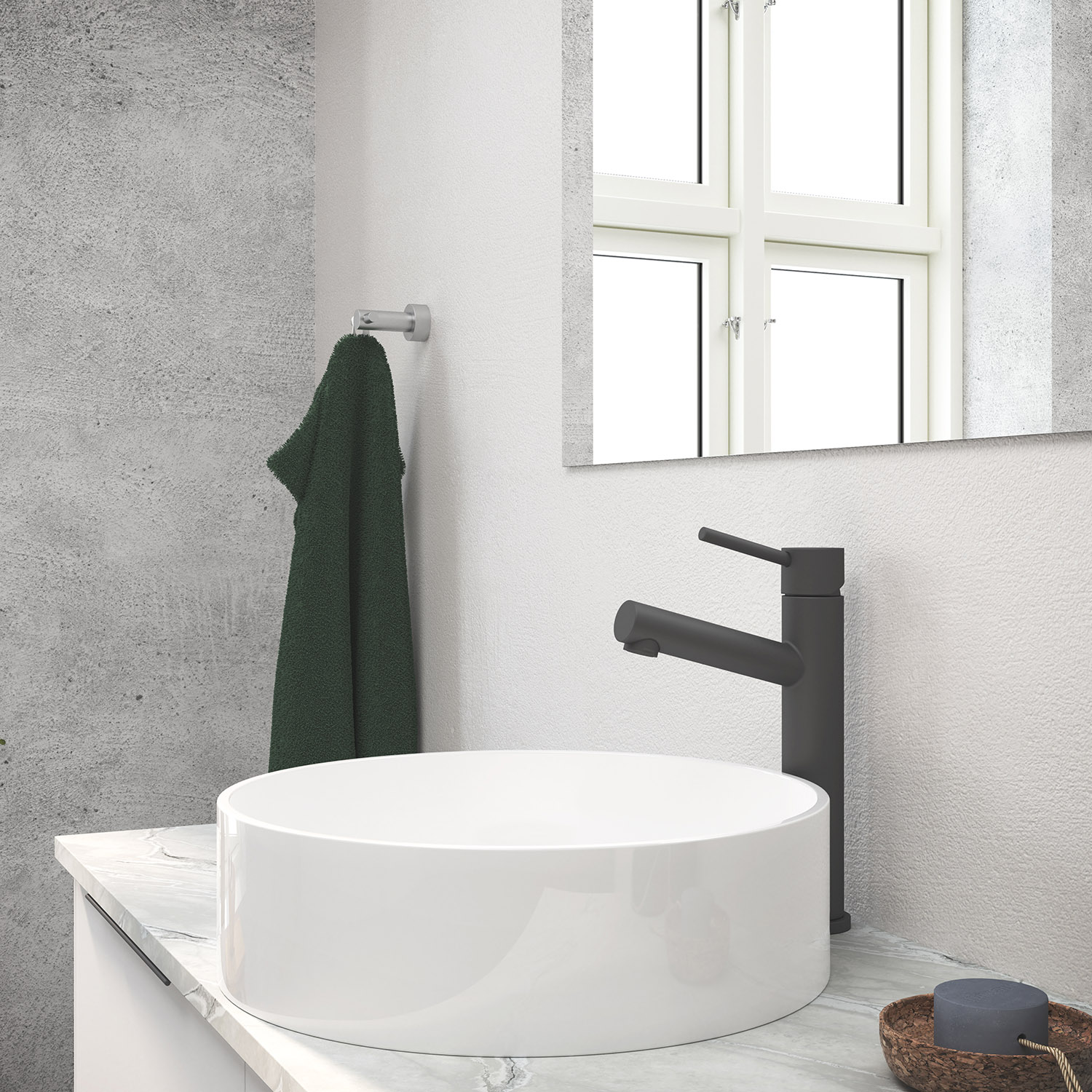 a-collection Azur I Høy Servantkran - Sort Matt - Bilde 2