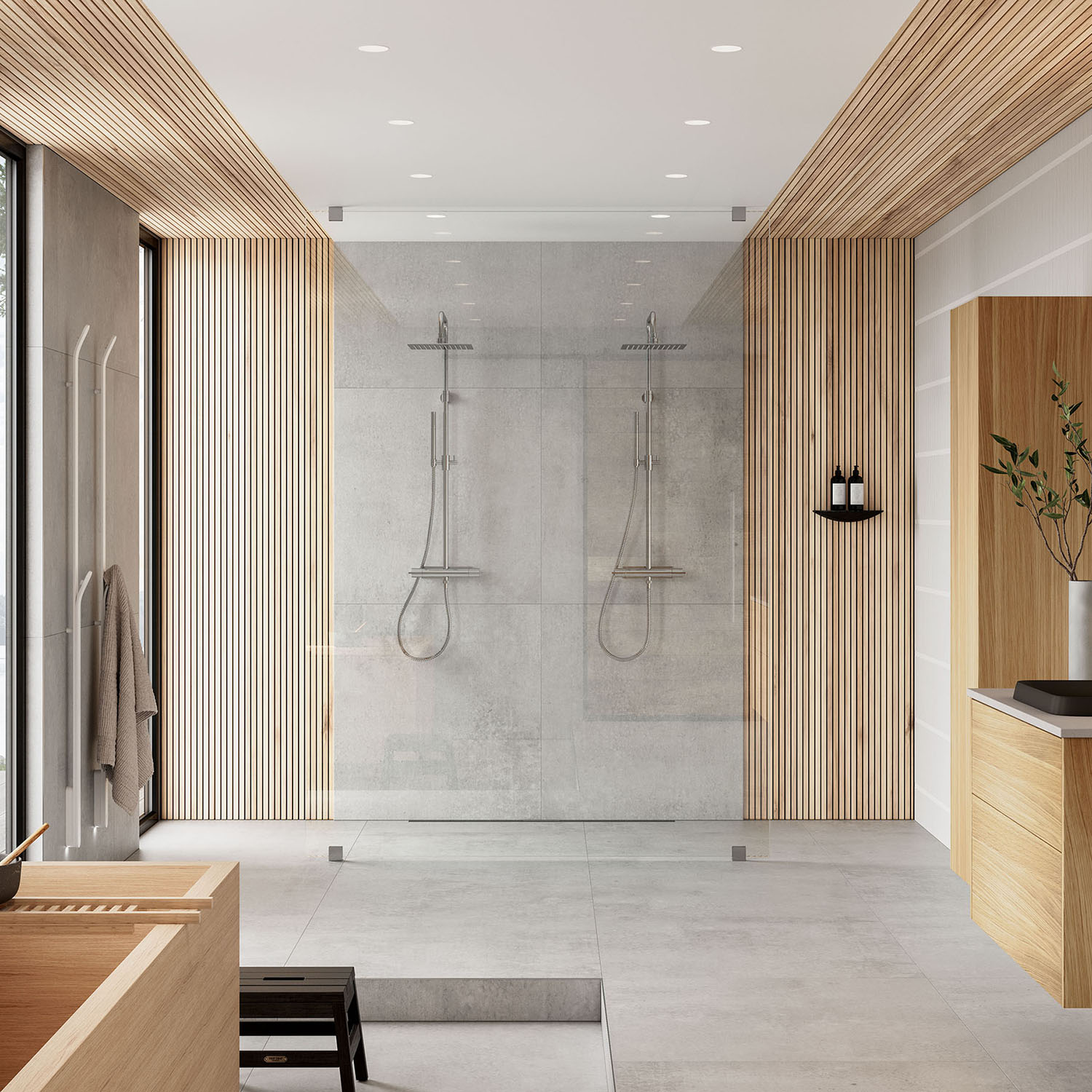 INR Arc 43 Original Plus Dusjvegg - Krom - Bilde 2