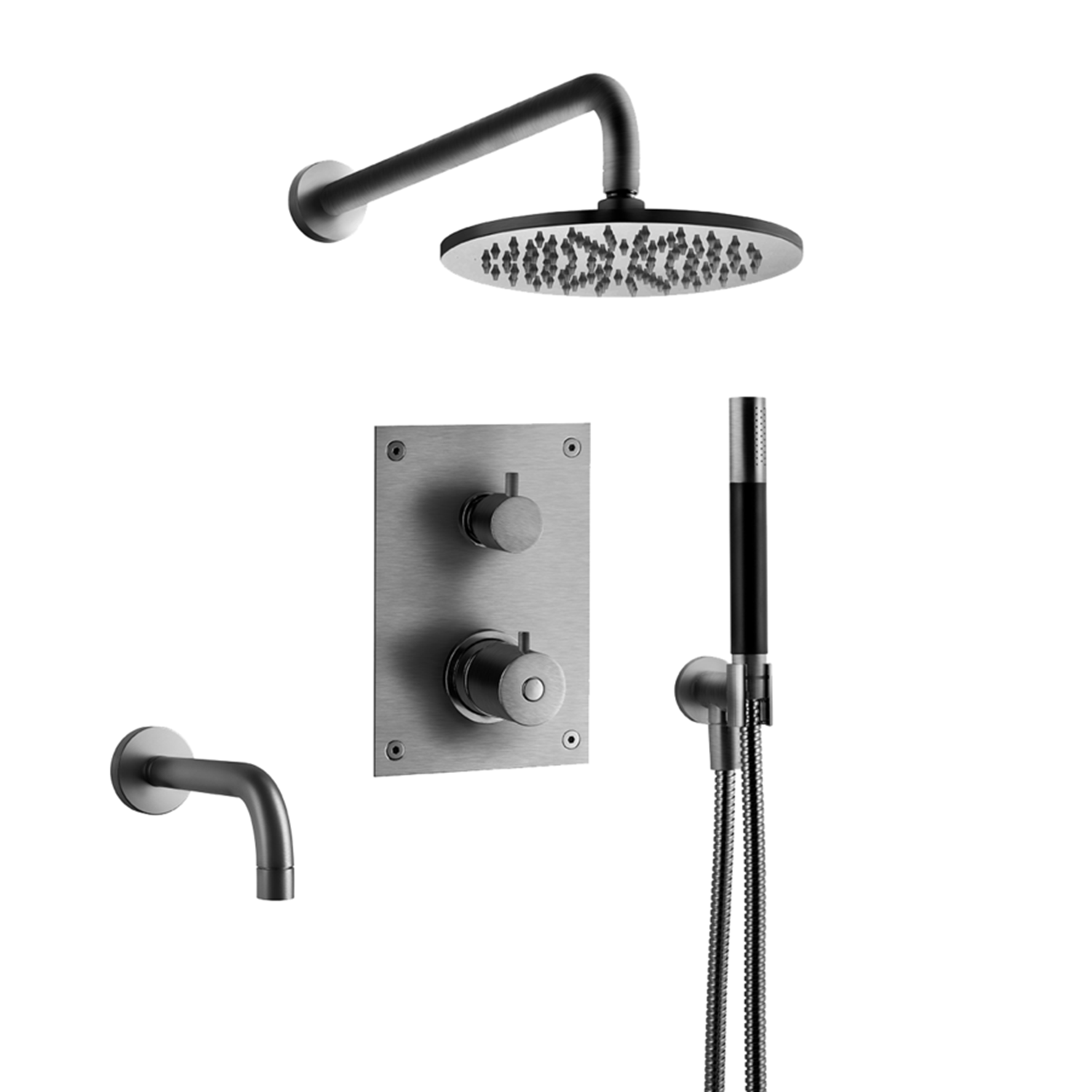 Tapwell BOX7368 ED2 - Brushed Black Chrome