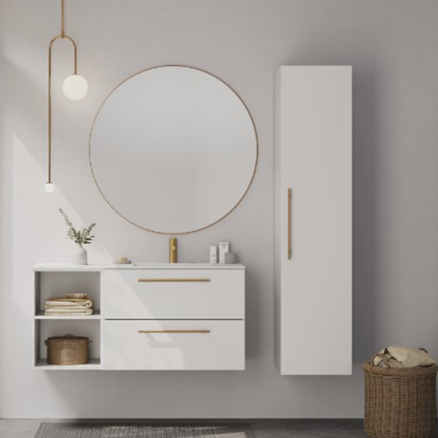 LinnBad Ingrid Servantskap - Hvit Matt - Bilde 3