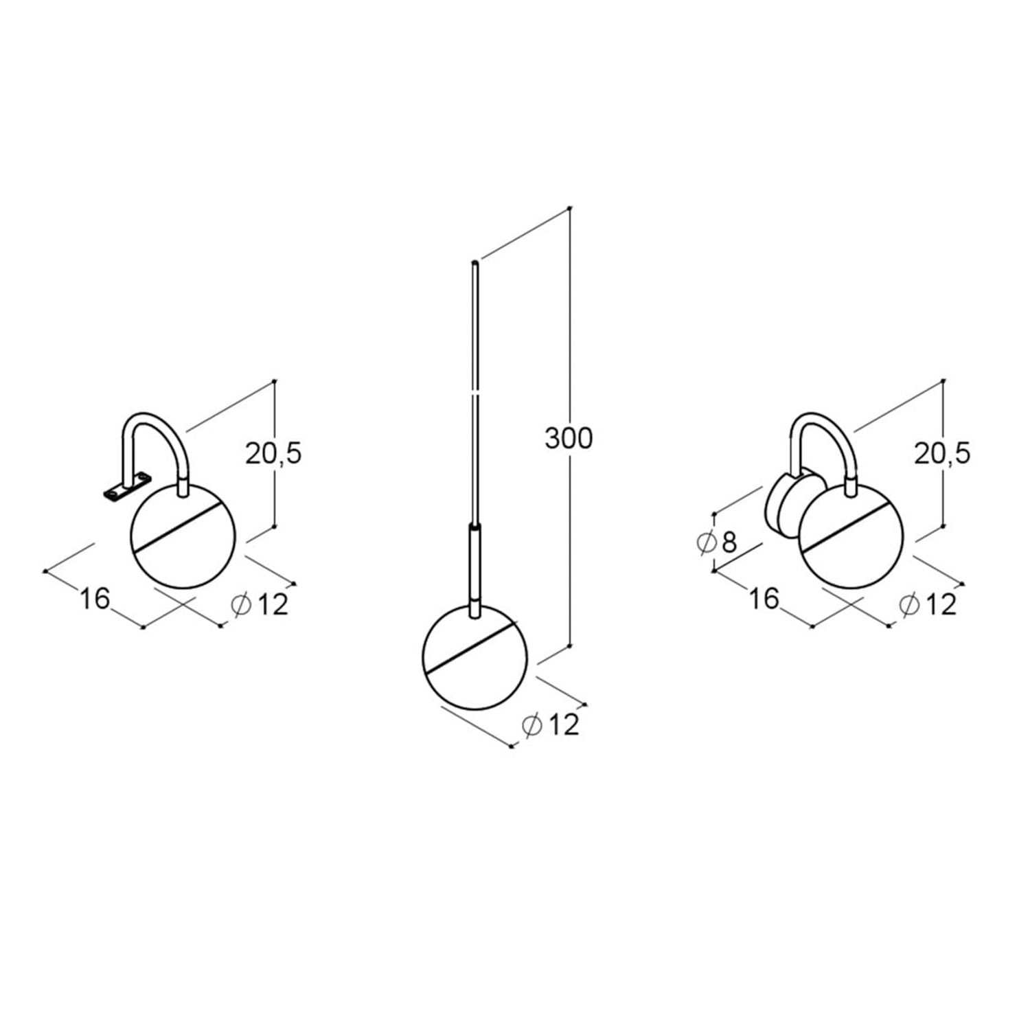 Dansani Bright Lampe 3-i-1 LED ø12 cm - Bilde 5