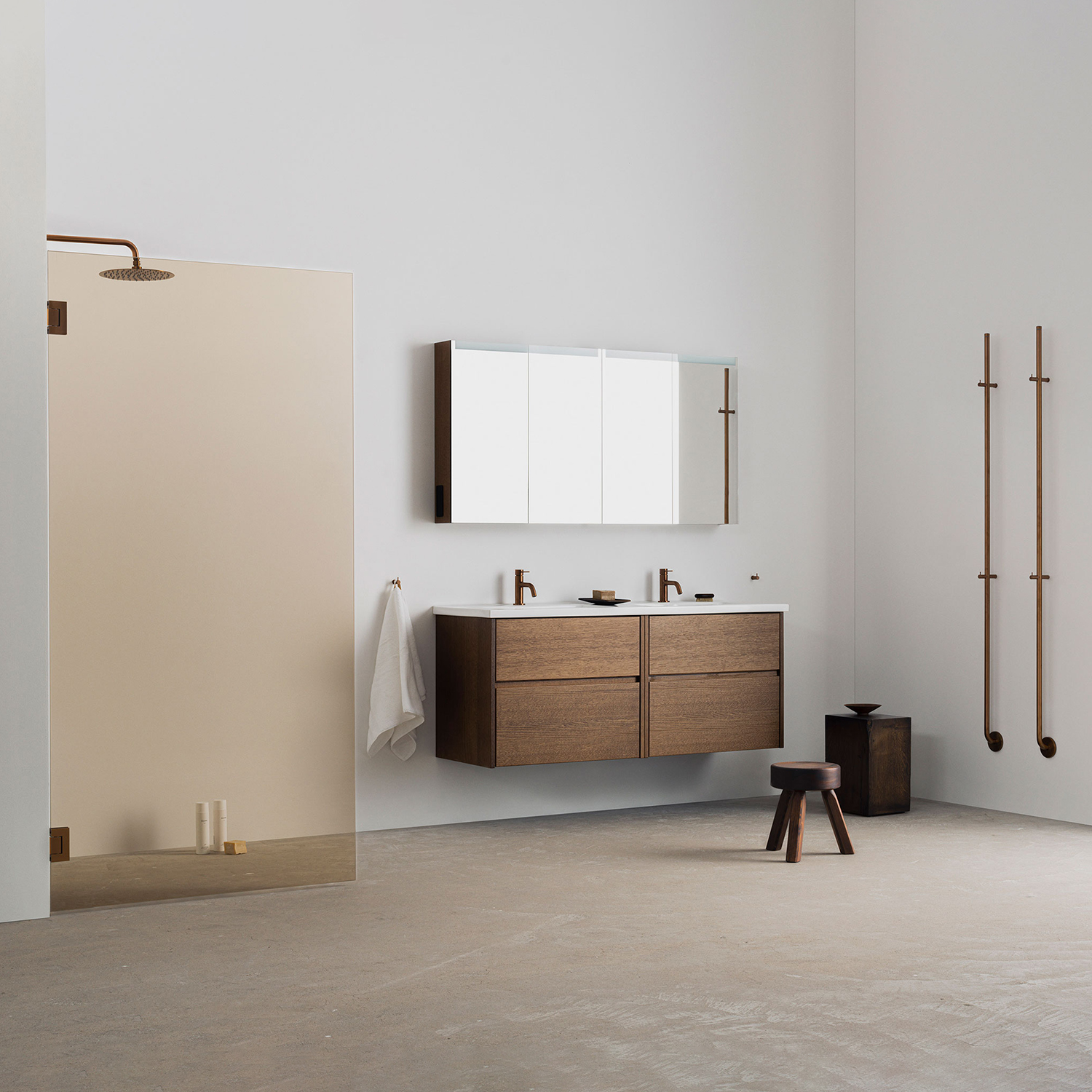 INR Arc 19 Original Dusjdør - Børstet Bronze - Bilde 3