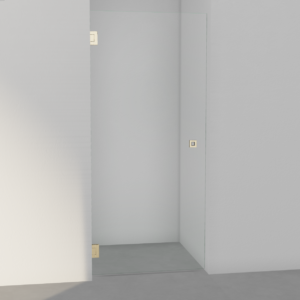 INR Arc 2 Original Dusjdør Måltilpasset - Børstet Messing