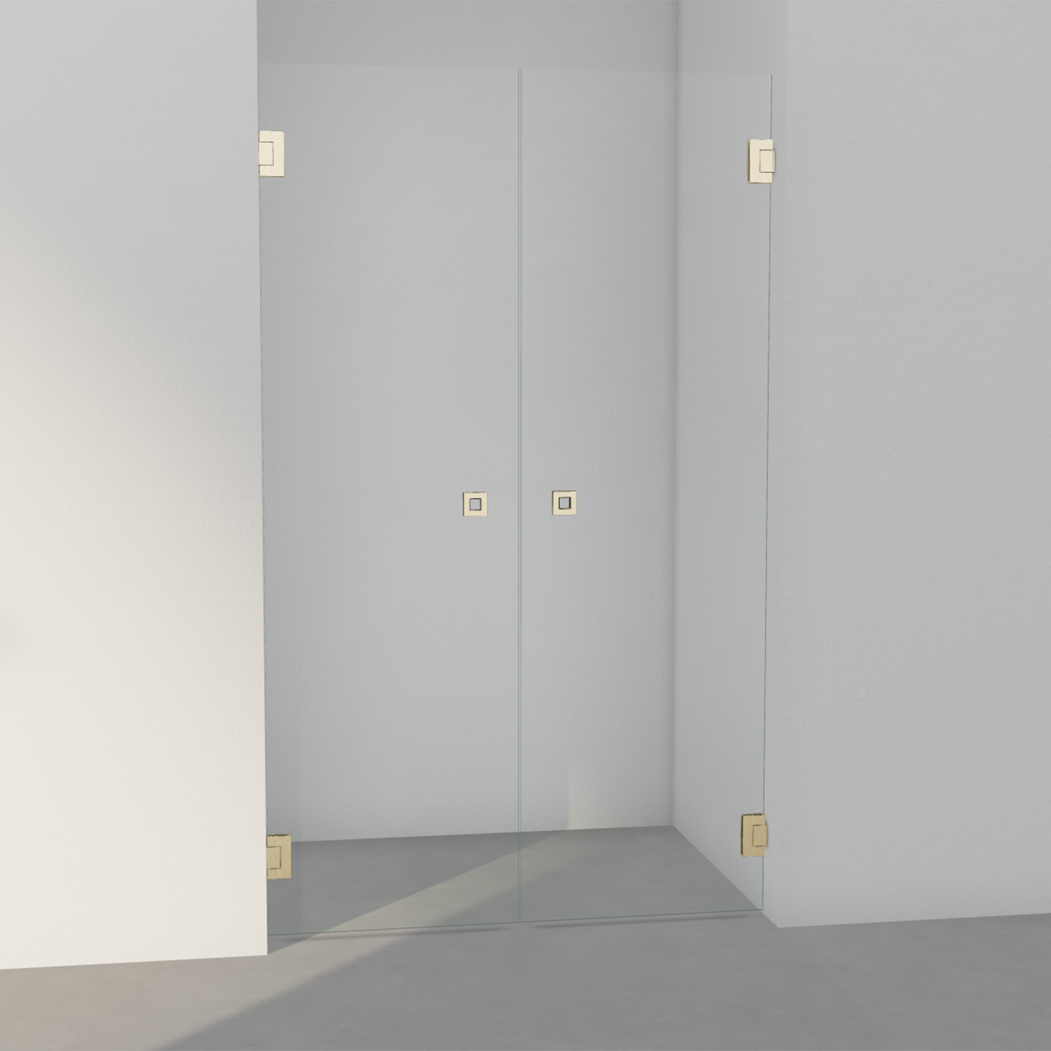 INR Arc 3 Original Dusjdører - Børstet Messing