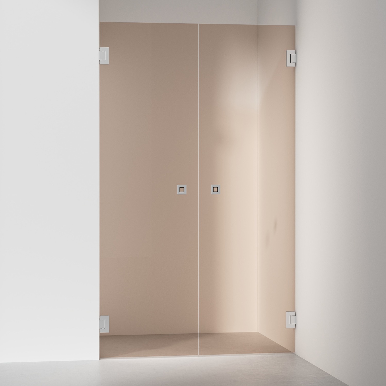 INR Arc 3 Original Dusjdører - Børstet Krom - Bilde 5