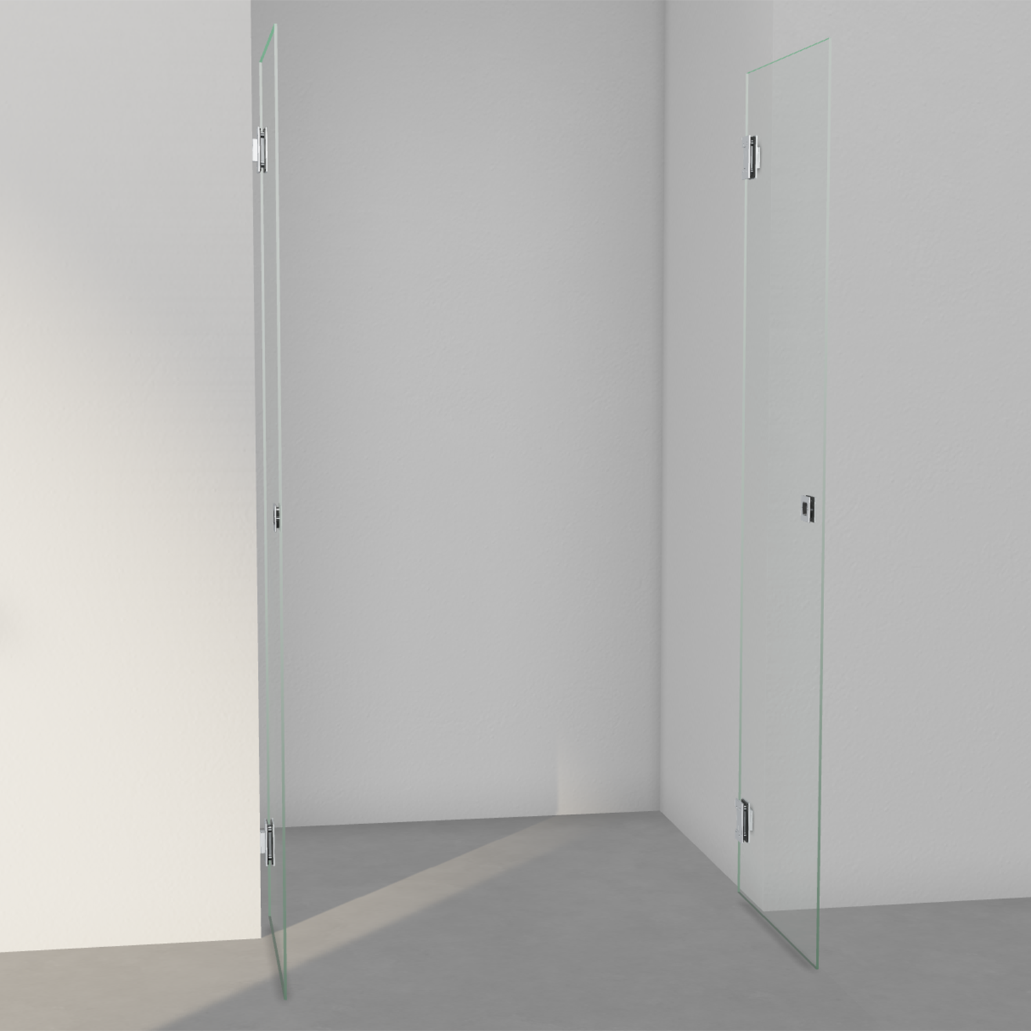 INR Arc 3 Original Dusjdører - Børstet Krom - Bilde 2