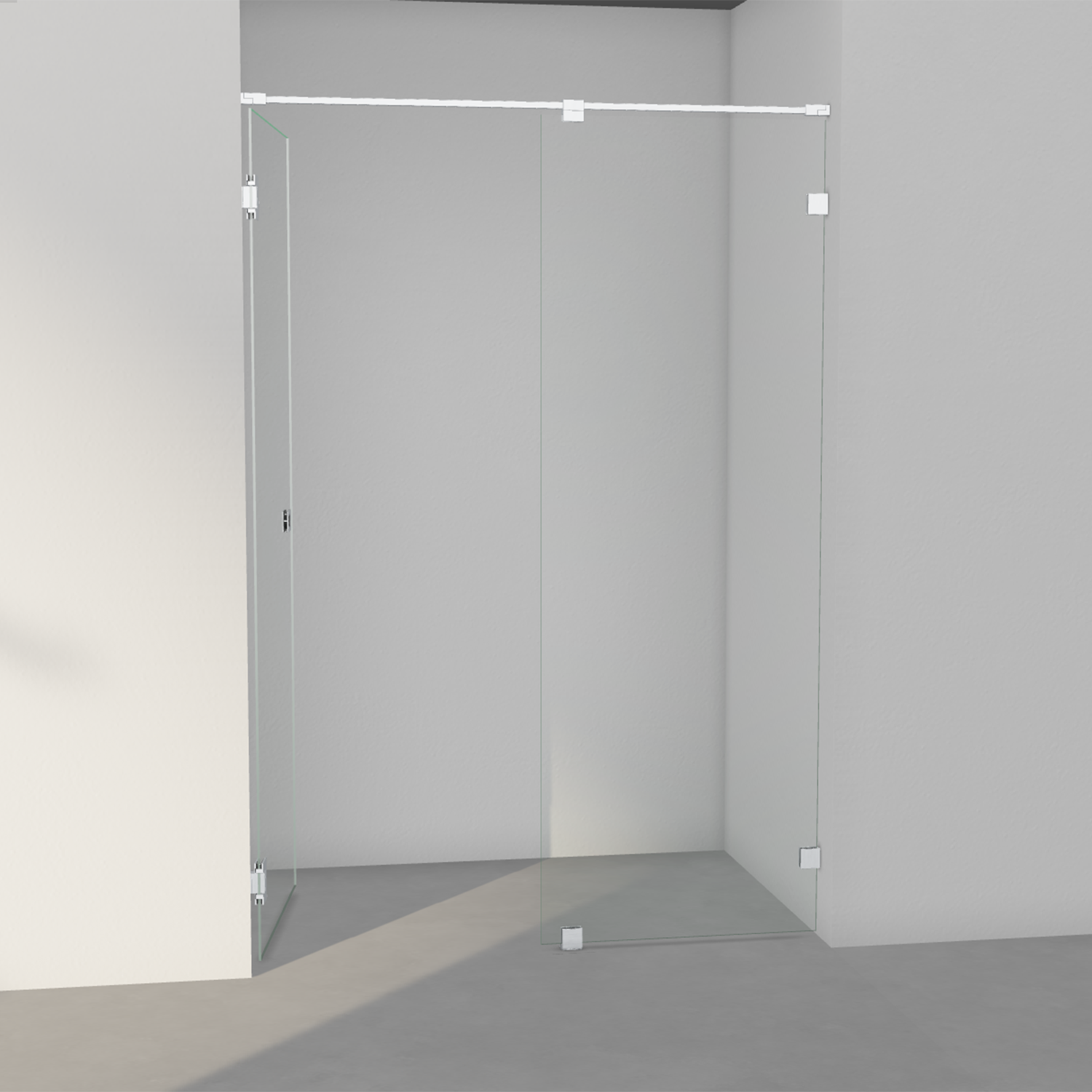 INR Arc 4 Original Fastvegg/Dør - Børstet Krom - Bilde 4