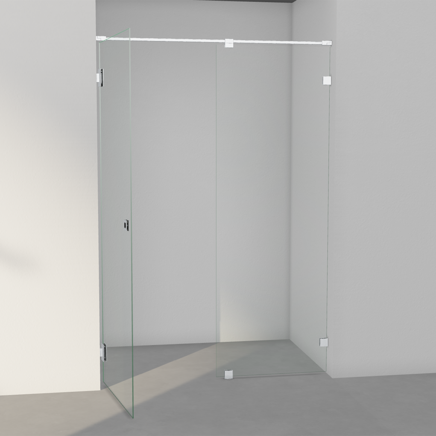 INR Arc 4 Original Fastvegg/Dør - Børstet Krom - Bilde 3