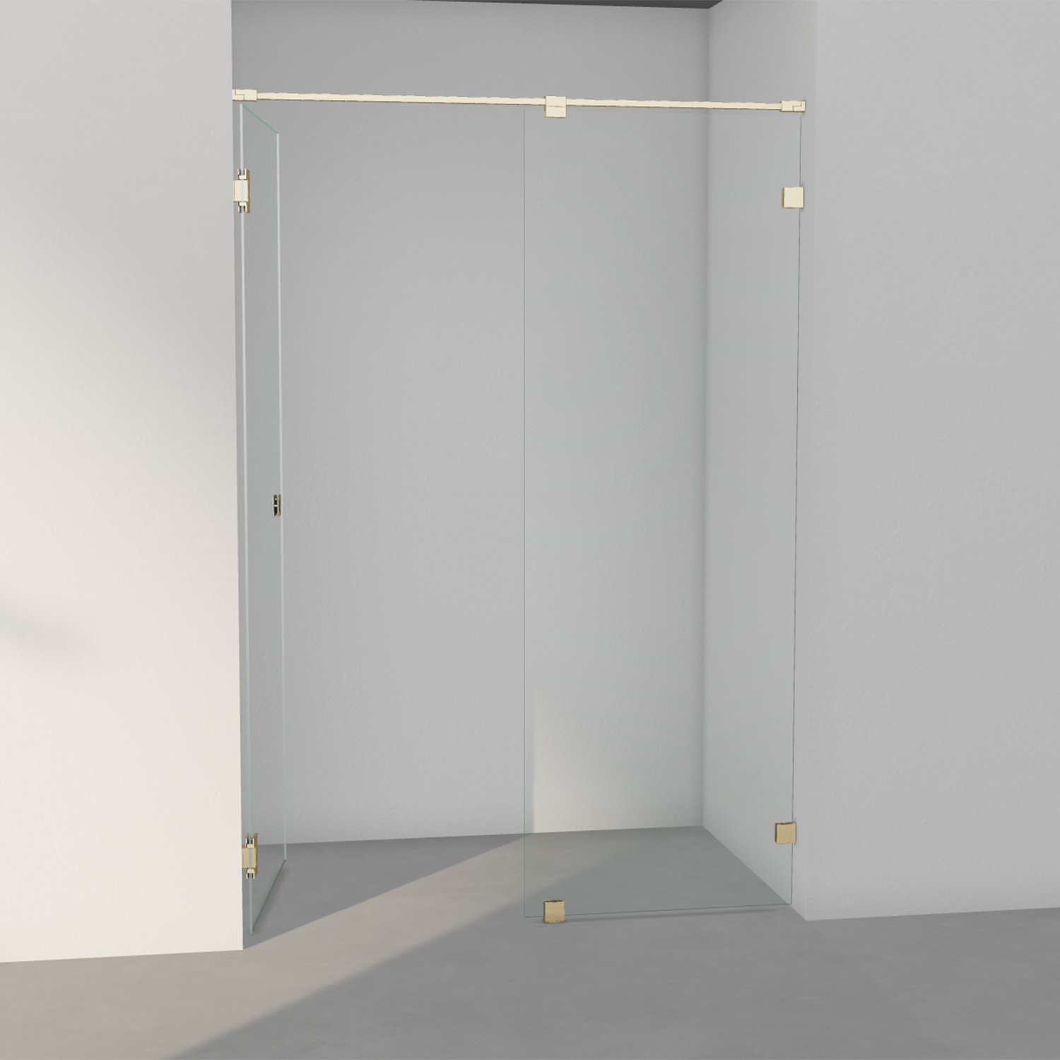 INR Arc 4 Original Fastvegg/Dør - Børstet Messing - Bilde 4