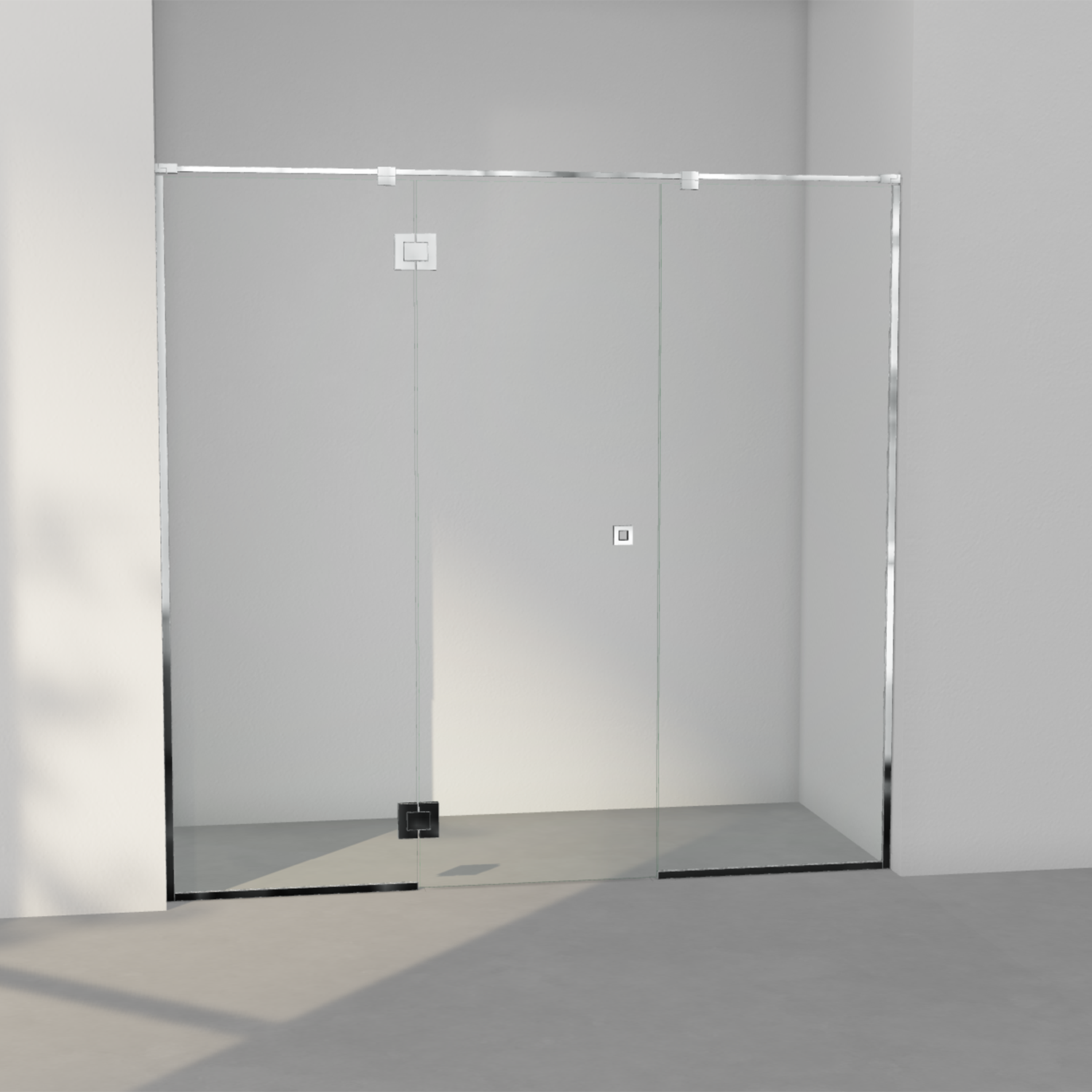 INR Arc 7 Frame Fastvegger/Dør - Krom