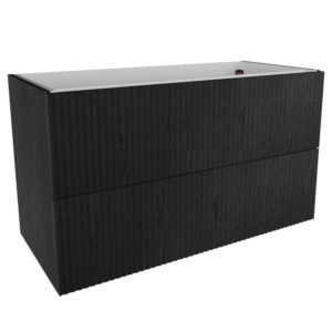 VikingBad Mie Bølge Servantskap - Sort Eik