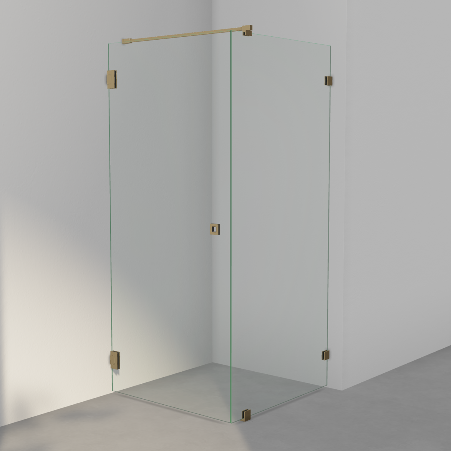 INR Arc 13 Original Dusjhjørne Måltilpasset - Børstet Messing