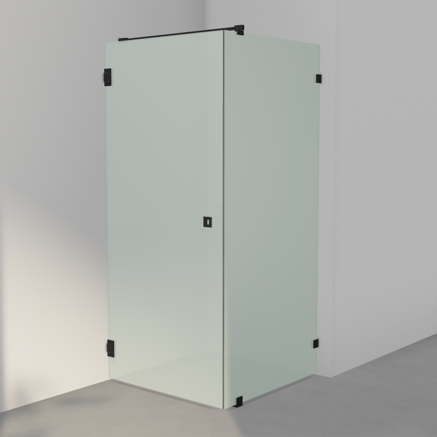 INR Arc 13 Original Dusjhjørne Måltilpasset - Sort Matt - Bilde 3