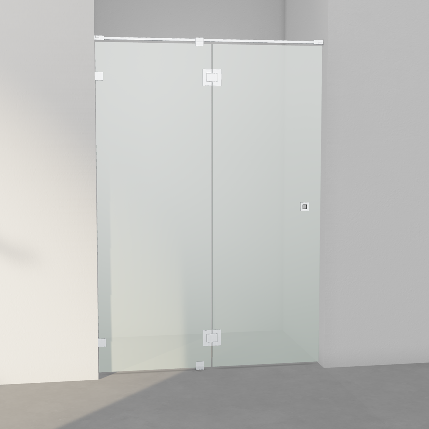 INR Arc 5 Original Fastvegg/Dør - Børstet Krom - Bilde 4