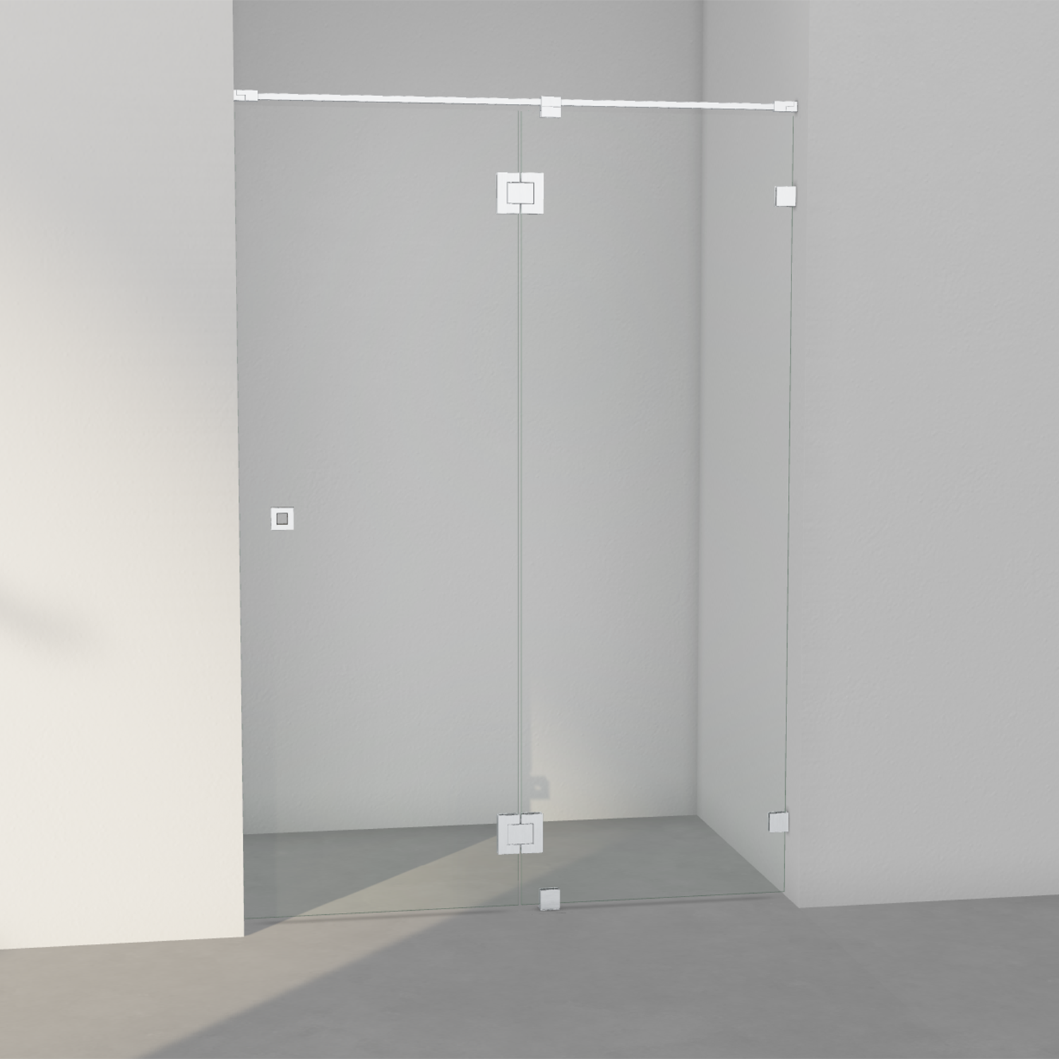 INR Arc 5 Original Fastvegg/Dør - Børstet Krom - Bilde 3