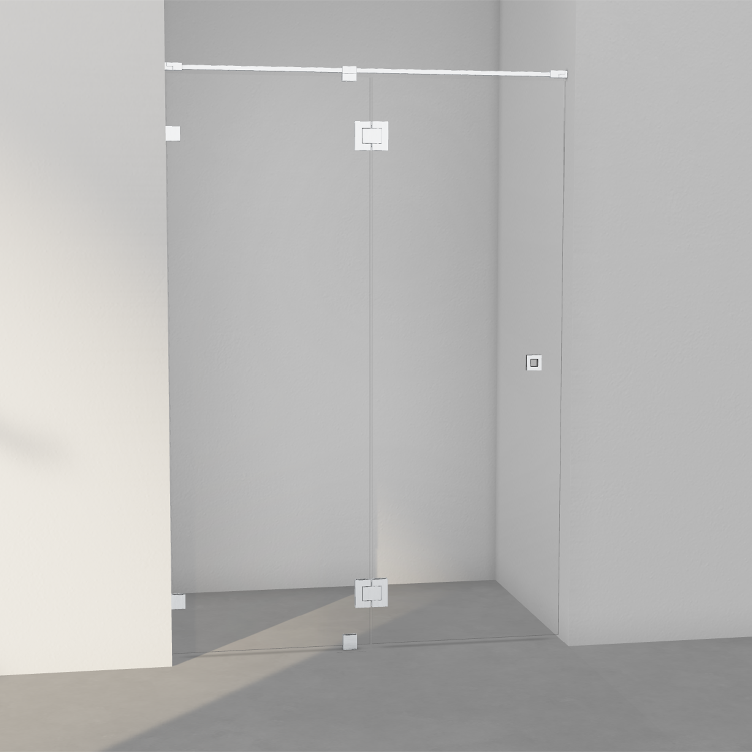 INR Arc 5 Original Fastvegg/Dør - Børstet Krom - Bilde 6