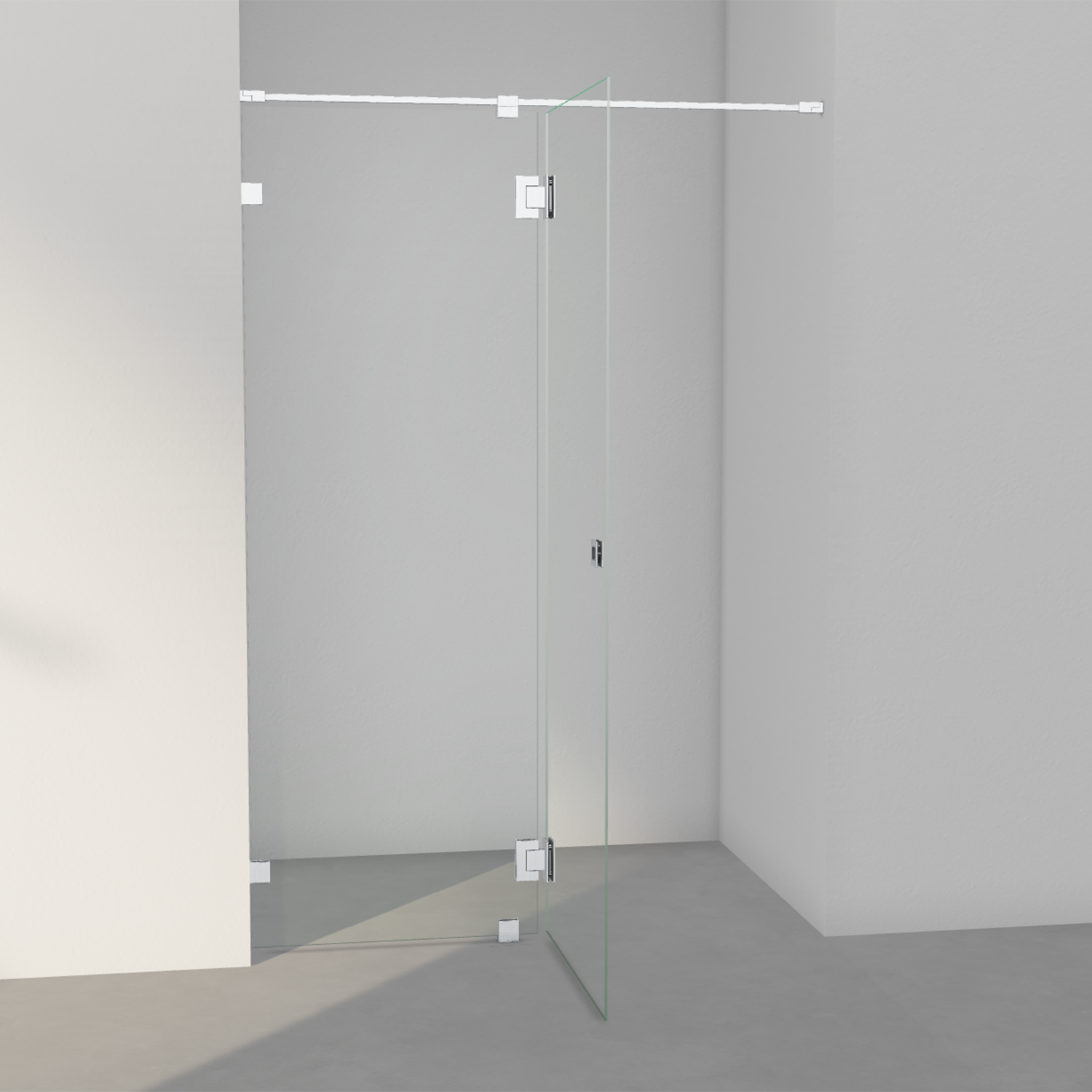 INR Arc 5 Original Fastvegg/Dør - Børstet Krom - Bilde 2